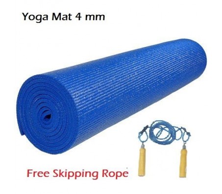 Yoga Mat + Skipping Rope Combo Offer On Fitness acceseries (YOGA MAT + ROPE)